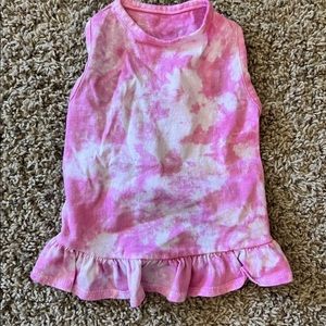 Matching Pink Tie Dye T Shirt And Dog/Cat Dress